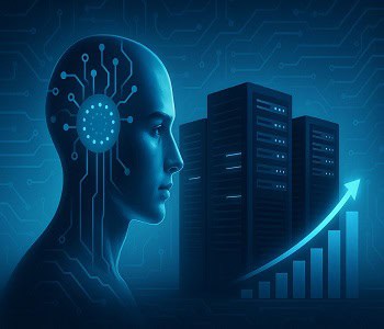Human figure representing AI, answering why does AI need data centers - featured image