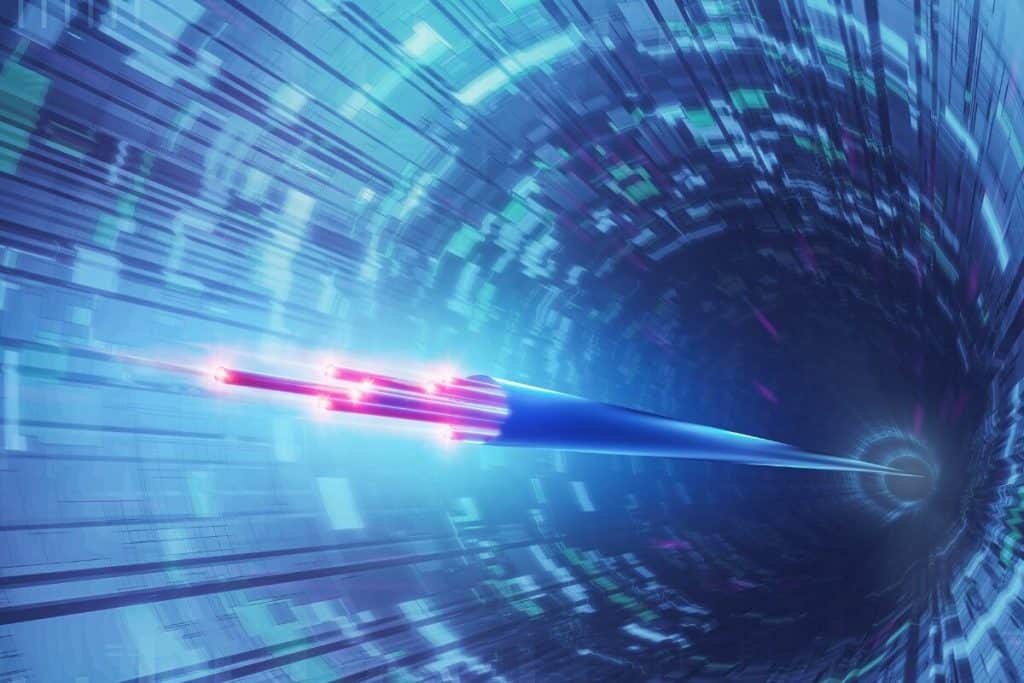 High-speed network cable stylistic speed representation