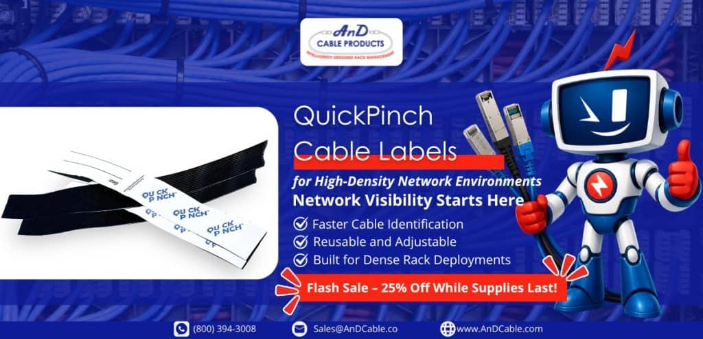 QuickPinch cable labels - 25% off