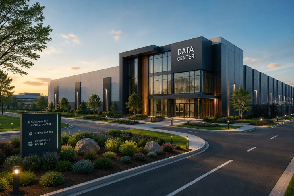 Community-approved data center building